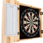 Guinness Dart Board Cabinet Set with 6 Darts