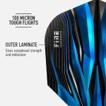 Harrows FIRE Blue Dart Flights - Set of 5