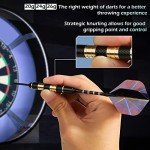 LANNEY Professional Steel Tip Darts Set with Accessories