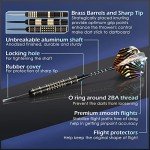 LANNEY Professional Steel Tip Darts Set with Accessories