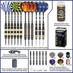 LANNEY Professional Steel Tip Darts Set with Accessories