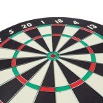Paper Wound Dart Board with 6 Brass Darts