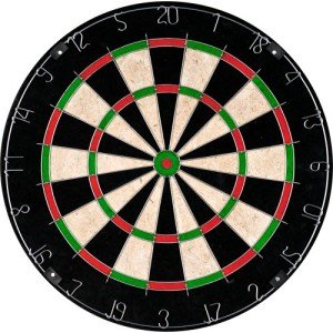Tournament Size Bristle Dart Board with Mounting Kit
