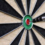 Tournament Size Bristle Dart Board with Mounting Kit