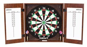 Unicorn Brighton Dartboard Cabinet Set with Darts