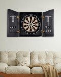 Yirinatek Sisal Dart Board Cabinet Set - Black