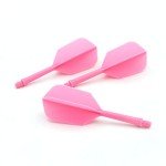 CUESOUL ROST Medium Pink Dart Shafts and Flights