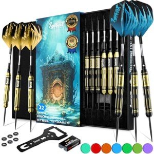 IgnatGames Professional Metal Tip Dart Set - 6 Pcs