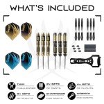 IgnatGames Professional Metal Tip Dart Set - 6 Pcs