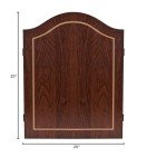 Trademark Poker 18" Dartboard Set with Cabinet