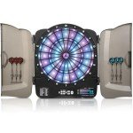 Illuminated Electronic Dart Board Cabinet Set
