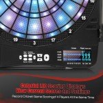 Illuminated Electronic Dart Board Cabinet Set
