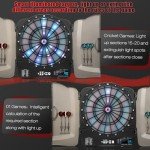 Illuminated Electronic Dart Board Cabinet Set