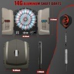 Illuminated Electronic Dart Board Cabinet Set