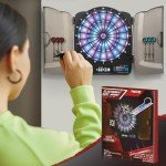 Illuminated Electronic Dart Board Cabinet Set