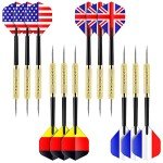 Ohuhu Professional Steel Tip Darts Set - 12 Pcs