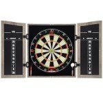 VONEZONE Dartboard Cabinet Set with Scoreboard & Darts
