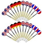 Ohuhu Professional Steel Tip Darts Set - 12 Pcs