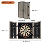 VONEZONE Dartboard Cabinet Set with Scoreboard & Darts