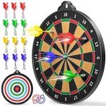Magnetic Dart Board Set for Kids - 12 Darts