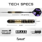 IgnatGames 6 pcs Professional Steel Tip Darts Set