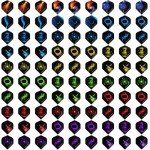 90-Piece Standard Dart Flights Set for All Darts