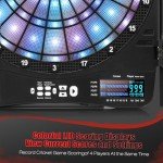 Illuminated Electronic Dart Board Cabinet Set