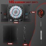 Illuminated Electronic Dart Board Cabinet Set