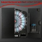Illuminated Electronic Dart Board Cabinet Set