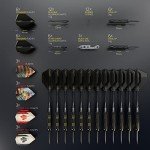 Professional 12-Piece Steel Tip Darts Set