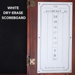 Mahogany Dartboard Cabinet with Scoreboard for Game Room