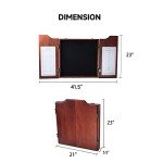 Mahogany Dartboard Cabinet with Scoreboard for Game Room