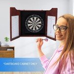 Mahogany Dartboard Cabinet with Scoreboard for Game Room