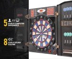 WIN.MAX LED Electronic Dart Board Set with Cabinet