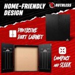 Ruthless Home Dart Board Set with Cabinet