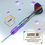 Turnart Professional Steel Tip Darts Set, 12 Pcs