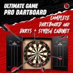 Ruthless Home Dart Board Set with Cabinet