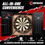 Ruthless Home Dart Board Set with Cabinet