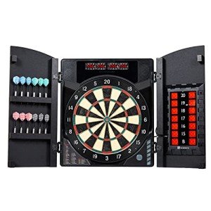 Smart Dartboard Cabinet with Digital Scorekeeping & Darts