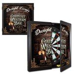 Personalized Dart Board Cabinet Set with Darts