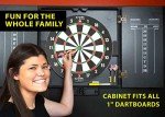 Personalized Dart Board Cabinet Set with Darts