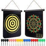 LOMIMOS 15" Magnetic Dart Board Game Set