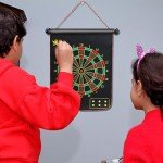 LOMIMOS 15" Magnetic Dart Board Game Set