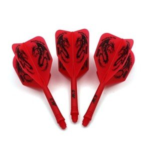 CUESOUL Red Pattern Dart Flights Set