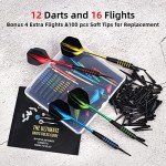 12 Pack Soft Tip Darts with Carry Case