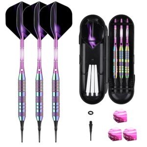 Sanfeng 21g Rainbow Plastic Tip Dart Set