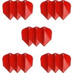 Target Darts ID Pro Ultra Red Dart Flights - 15 Count