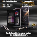 Turnart 12-Piece Steel Tip Darts Set