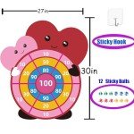 Valentine's Day Large Dartboard Game for Kids