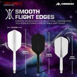 Mission Darts Force 90 Slim Dart Flights and Shafts